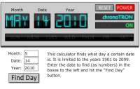 Day Calculator I made in Flash